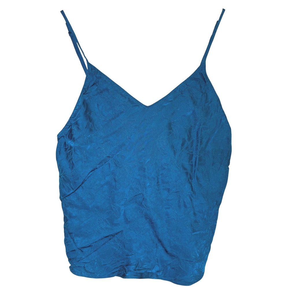 Victoria's‎ Secret Large Teal Blue Jacquard Open Back Cami Top Club Festival